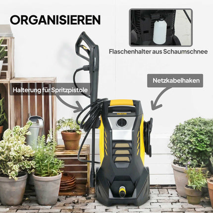 Tragbarer Hochdruckreiniger, 1800W, 135 Bar, Verstellbare Düse