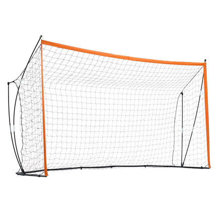 Portable Soccer Goal 12x6 Ft, Steel Fiberglass, Carry Bag