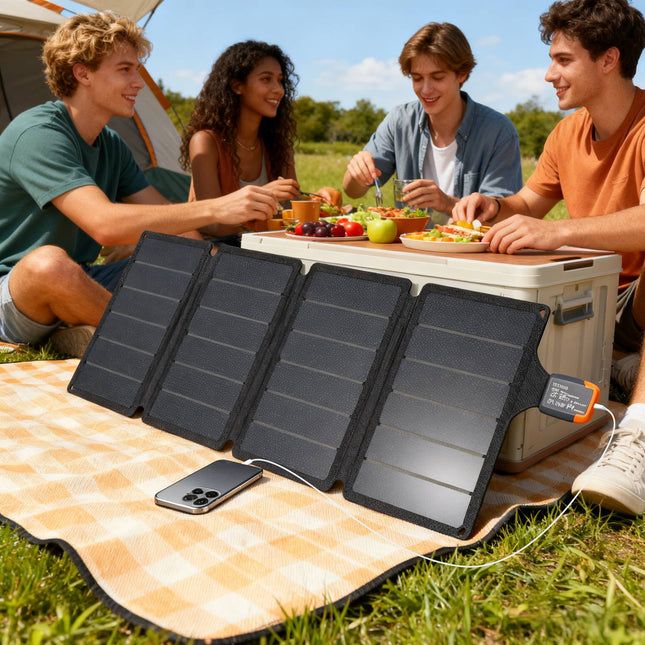 Tragbares Solarpanel, 36W Schnellladung, Wasserdicht, Faltbar