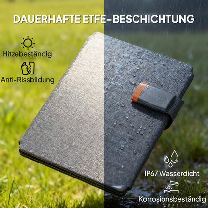 Tragbares Solarpanel, 36W Schnellladung, Wasserdicht, Faltbar