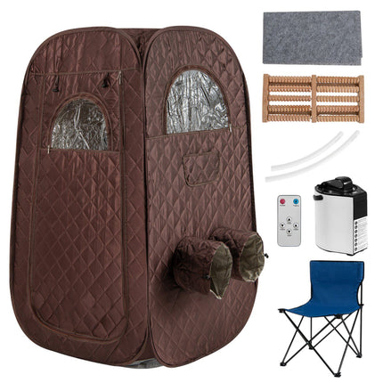 Portable Steam Sauna Tent, 3L 1000W, 1–2 Persons