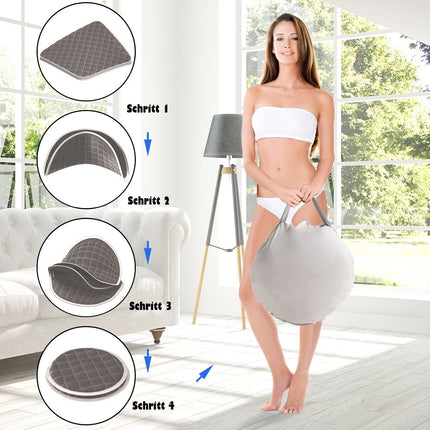Přenosná parní sauna s židlí, válečkem na nohy a savou podložkou