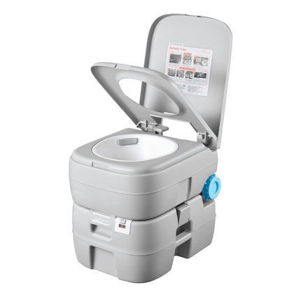 Portable Toilet, 30L Detachable Tank, 200 Flushes