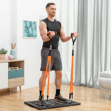 Portable Training System and Men's Sauna Vest XL InnovaGoods, 4 Resistance Bands