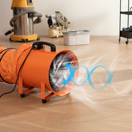 Portable Ventilation Blower, 8-Inch, 10m Duct, 1020 CFM