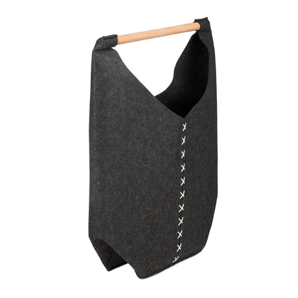 Portable laundry box in felt