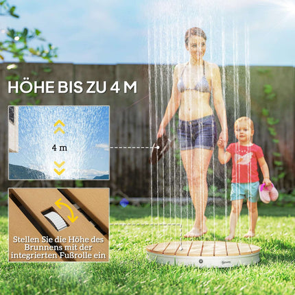 Tragbares Außenduschset, 18 einstellbare Düsen, Aluminiumbasis