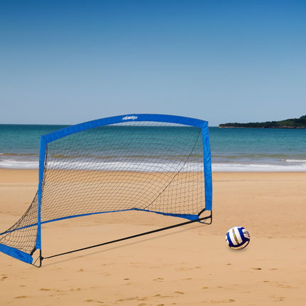 Portable soccer goal with bag