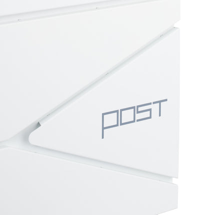 Briefkasten mit Zeitungsfach – Mattschwarzer Stahl