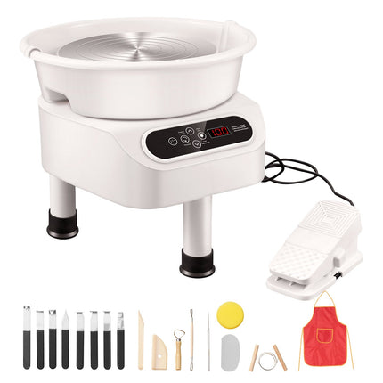 Pottery Wheel 27.9 cm, 450W, Foot Pedal, Touch Screen