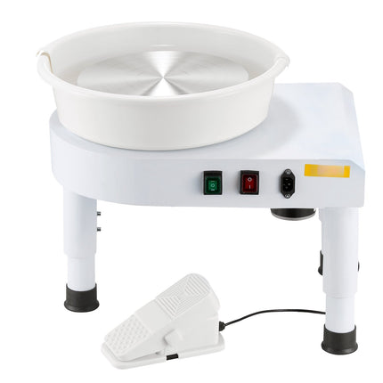 Pottery Wheel 28 cm, 60-300 RPM Foot Pedal, Tools