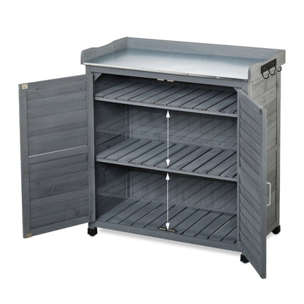 Potting Bench with Storage – Wooden Garden Table