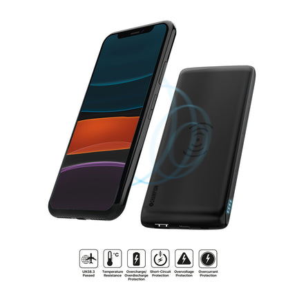 Powerbank 10000 mAh 12W + kabelloses Laden