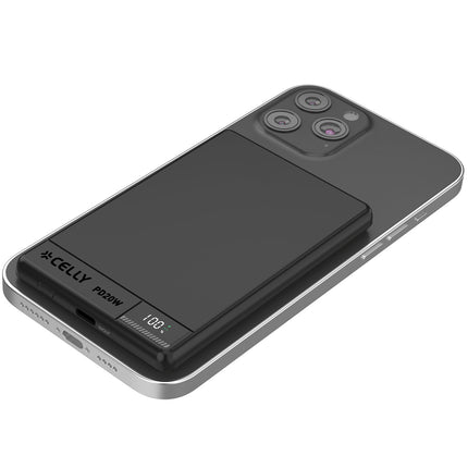 Powerbank 5000mAh, 15W, MagSafe-kompatibel, Schwarz