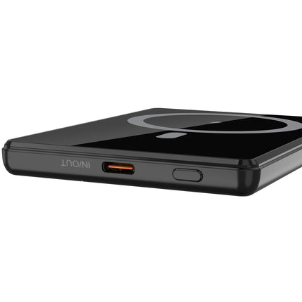 Powerbank 5000mAh, 15W, MagSafe-kompatibel, Schwarz