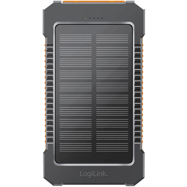 PowerBank 6,000 mAh 10W Solar cell Black/Orange
