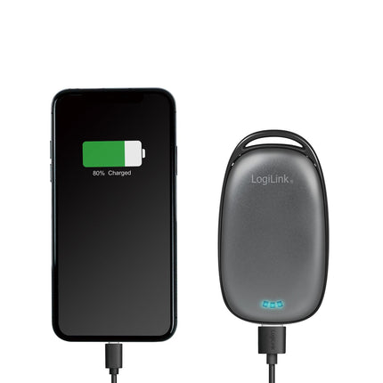 Powerbanka s ohřívačem rukou 4000mAh černá