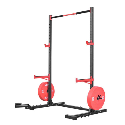 Power Cage Squat Rack, Adjustable Width, Pull-Up Bar