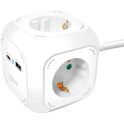 Power Cube Mehrfachsteckdose + USB-A/USB-C PD 20W
