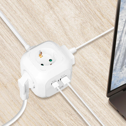Power Cube Mehrfachsteckdose + USB-A/USB-C PD 20W