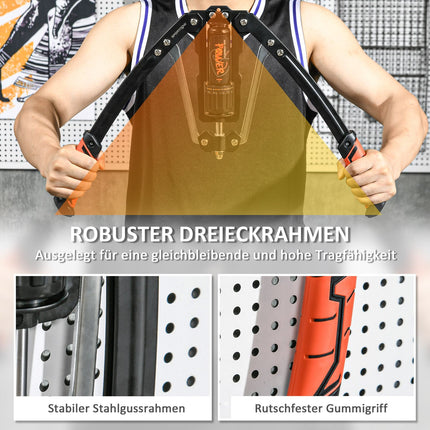 Nastavitelný hydraulický posilovač paží, odpor 22-440 lbs