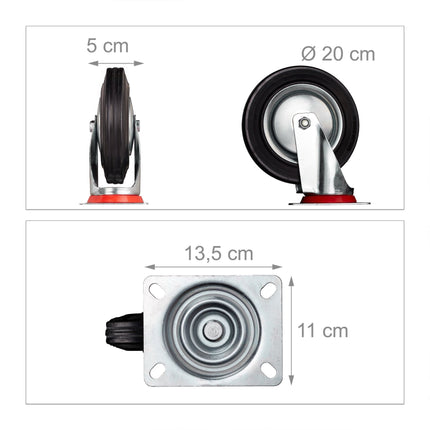 Powerful wheels, 4 pcs