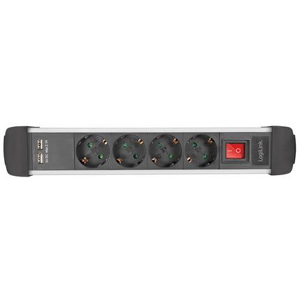 Steckdose 4-fach 2xUSB Switch 1,5m montierbar