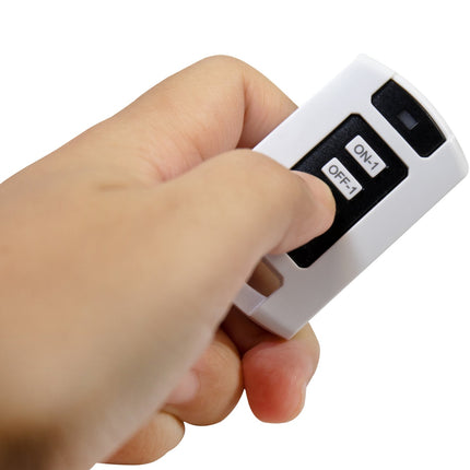 Prise de courant 5 voies avec télécommande 433 MHz Protection contre les surtensions 1,5 m Blanc