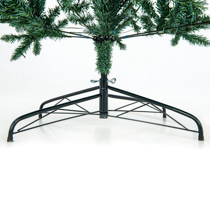 Künstlicher Weihnachtsbaum mit Beleuchtung, 150cm, schmal, 200 LED, blaugrün