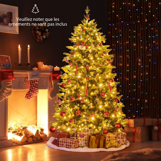 Umělý vánoční stromek s osvětlením 180cm, 250 LED, 11 režimů