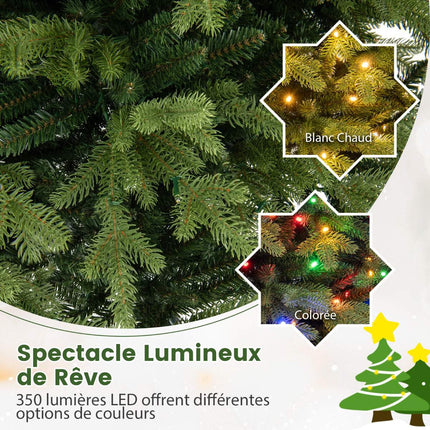 Vorbeleuchteter Künstlicher Weihnachtsbaum 180cm, 250 LED, 11 Modi