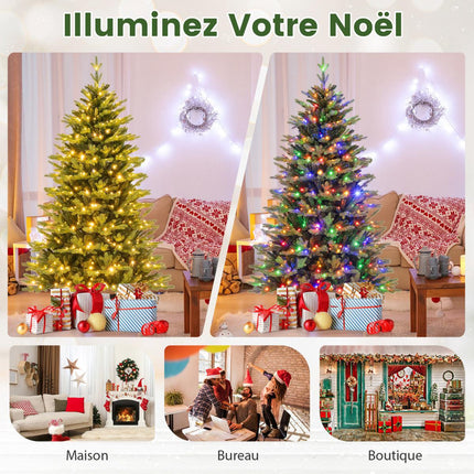 Vorbeleuchteter Künstlicher Weihnachtsbaum 180cm, 250 LED, 11 Modi