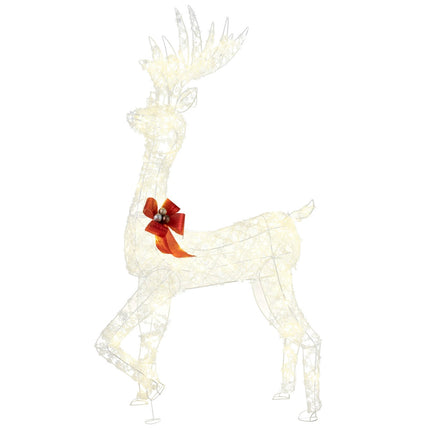 Vorbeleuchtetes Weihnachtsreh, 150 cm, 100 LEDs für Innen- und Außenbereich