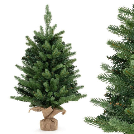 Vorbeleuchteter Mini-Weihnachtsbaum 60cm, 35 warmweiße LEDs