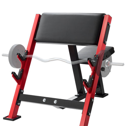 Preacher Curl Bench, Adjustable Seat, 660 lb Capacity