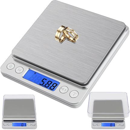 Präzisions-Küchenwaage 500g 0,01g LCD-Anzeige