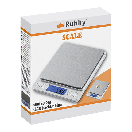 Präzisions-Küchenwaage 500g 0,01g LCD-Anzeige