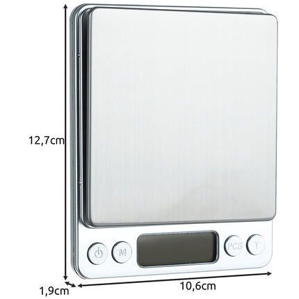 Präzisions-Küchenwaage 500g 0,01g LCD-Anzeige