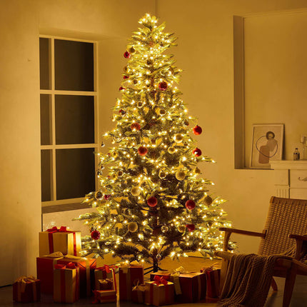 Prelit Artificial Christmas Tree 7.5ft, 700 Warm LEDs