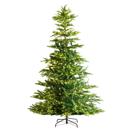 Prelit Artificial Christmas Tree 7.5ft, 700 Warm LEDs