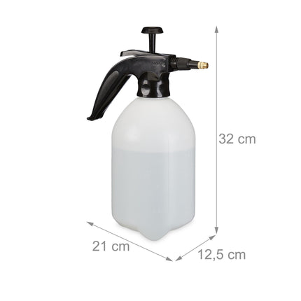 Pressure sprayer 2 liters black
