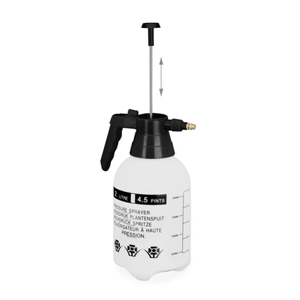 Pressure sprayer 2 liters black