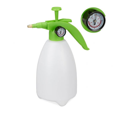Pressure syringe with pressure gauge