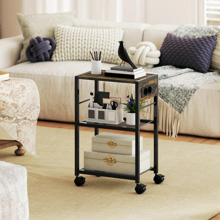 Printer Stand with Wheels, Outlets, USB & USB-C, 40kg Capacity