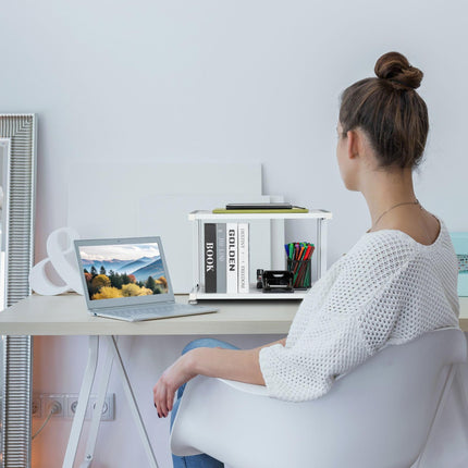 Printer stand with 2 shelves
