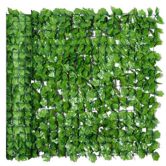 Künstliche Sichtschutzhecke, hellgrün 300x100cm Wanddekoration