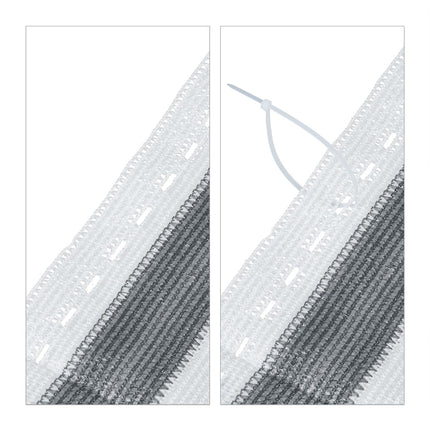 Protection de la vie privée 1,8 m gris-blanc
