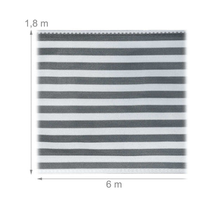Protection de la vie privée 1,8 m gris-blanc