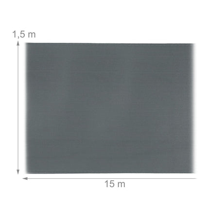 Brise-vue 1,5 m de haut gris anthracite