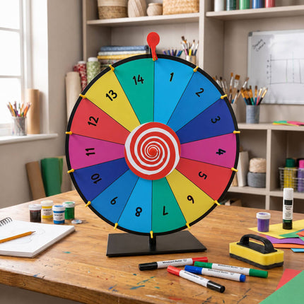 Prize Wheel with Stand, 60 cm – Multicoloured